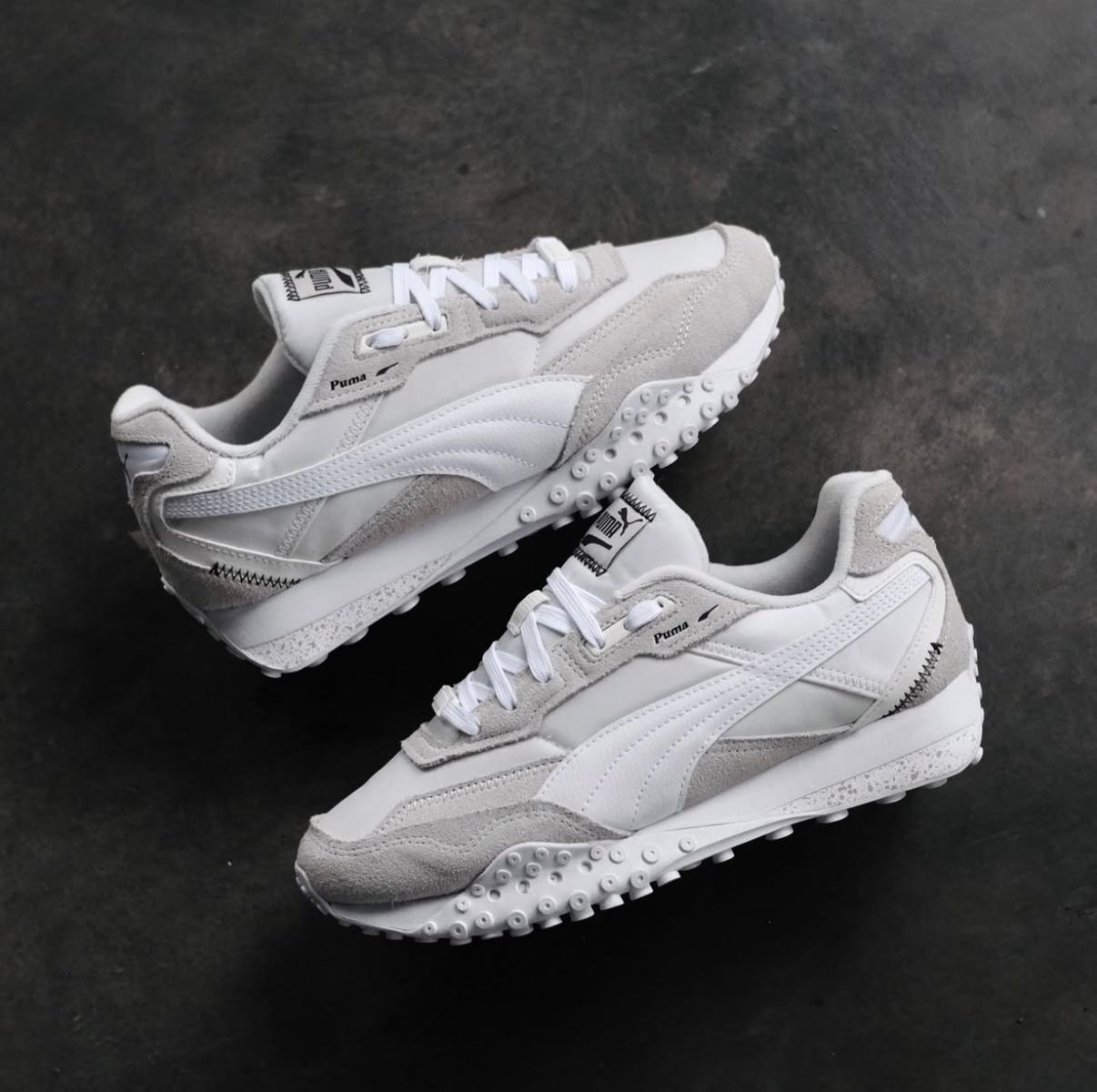 PUMA BLACKTOP WHITE GREY 🖤🖤