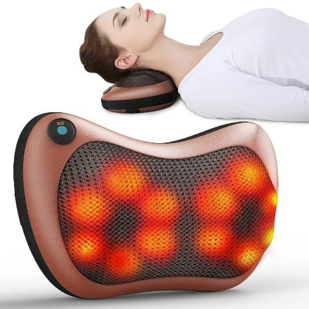 Neck, Back & Body Massager – Dual Use for Car & Home!