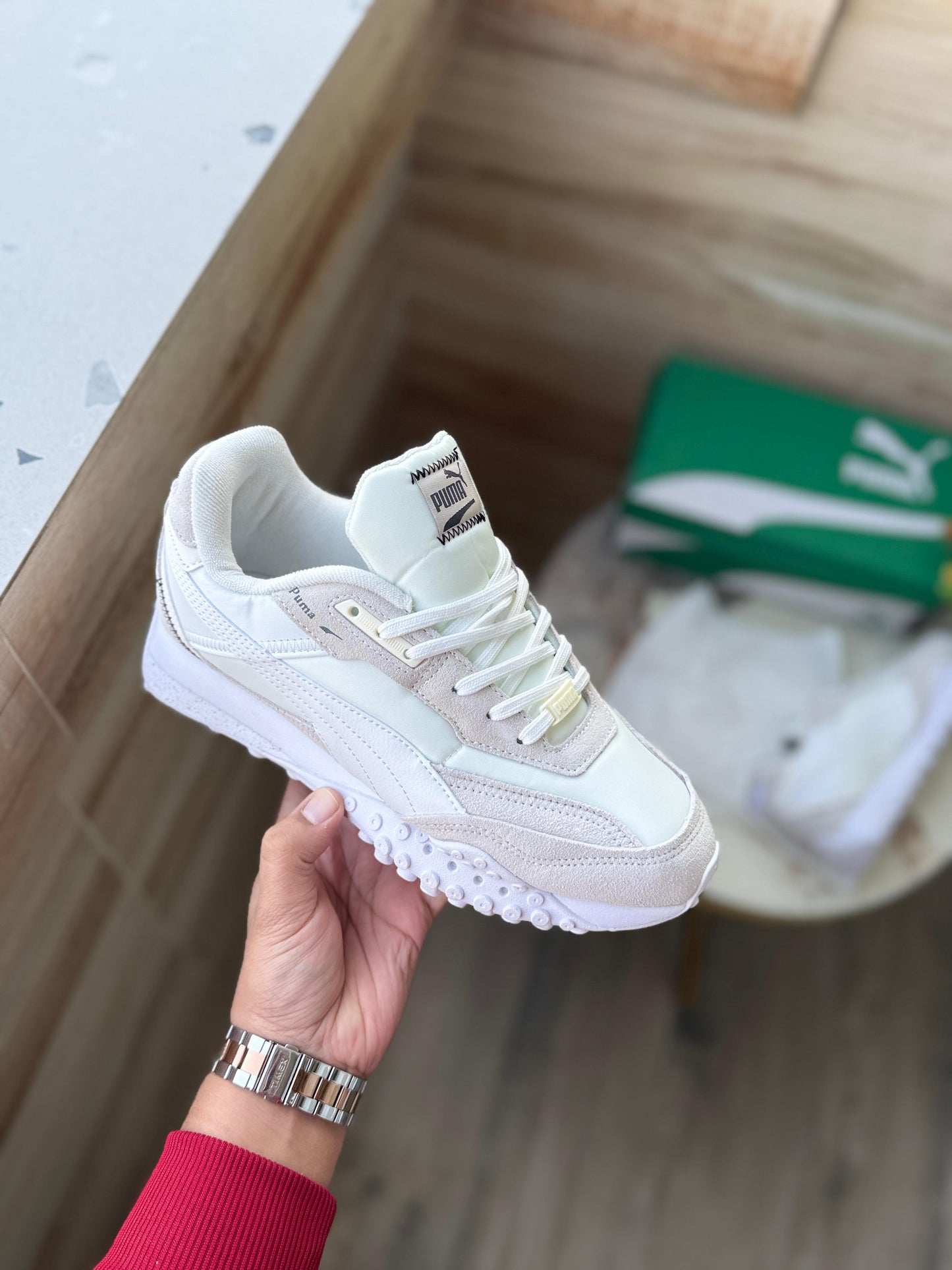 PUMA BLACKTOP WHITE GREY 🖤🖤