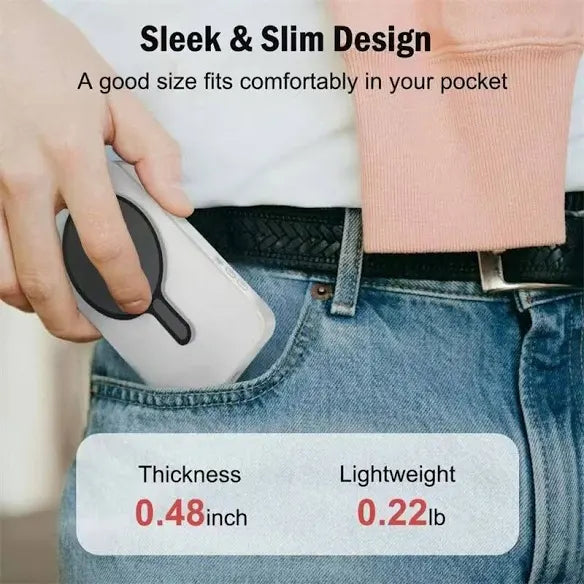 Wireless Magnetic Selfie Screen – Real-Time Mirror Display for iPhone & Android