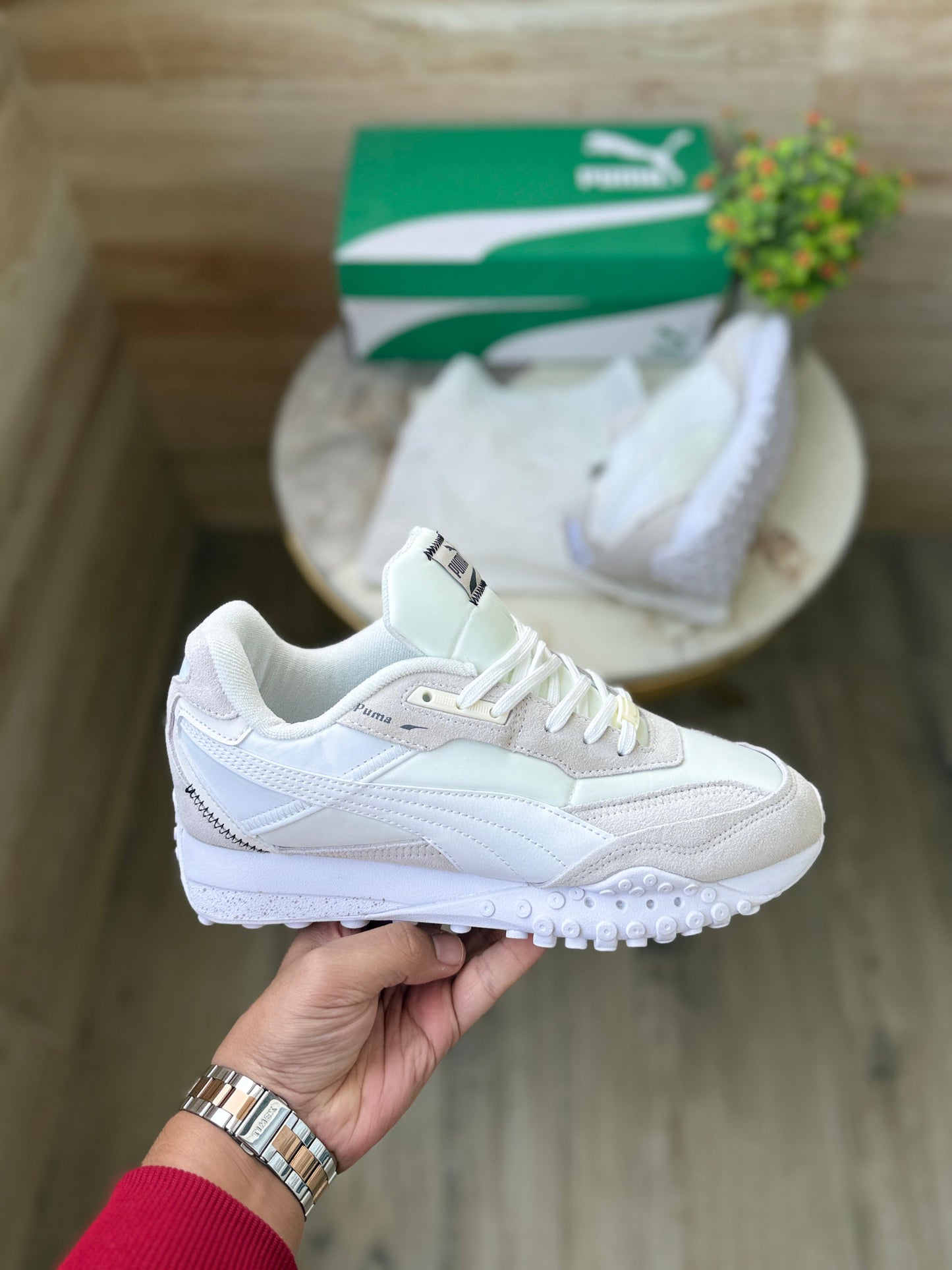 PUMA BLACKTOP WHITE GREY 🖤🖤