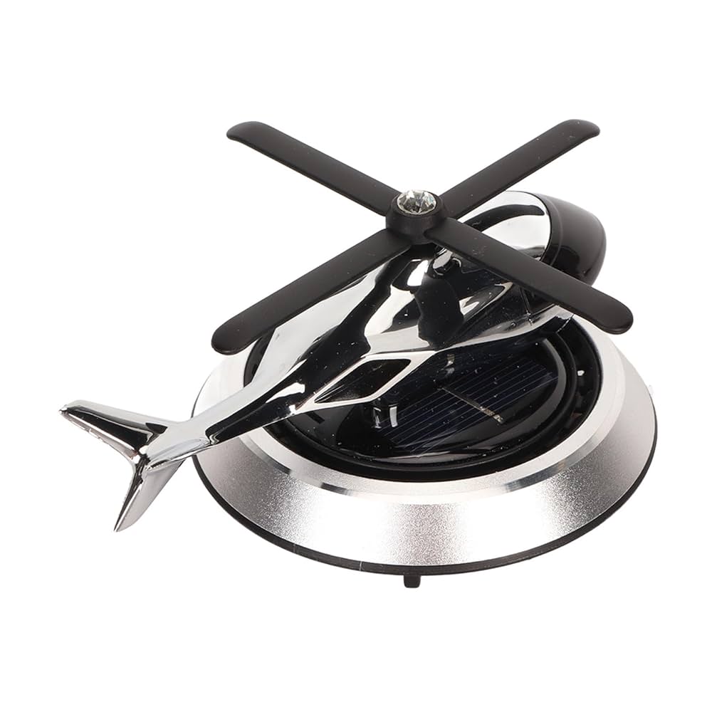 Solar Car Helicopter Air Freshener – Stylish & Functional Dashboard Decor!