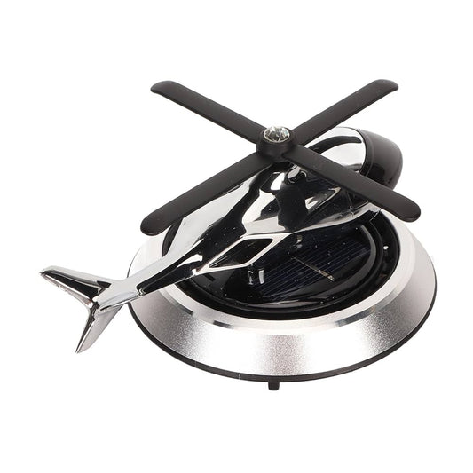 Solar Car Helicopter Air Freshener – Stylish & Functional Dashboard Decor!