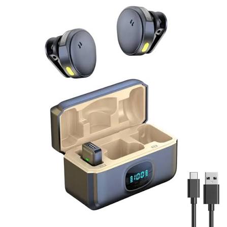 Q8 Wireless Lavalier Microphone + Monitoring Earbud – Pro-Quality Sound Made Easy