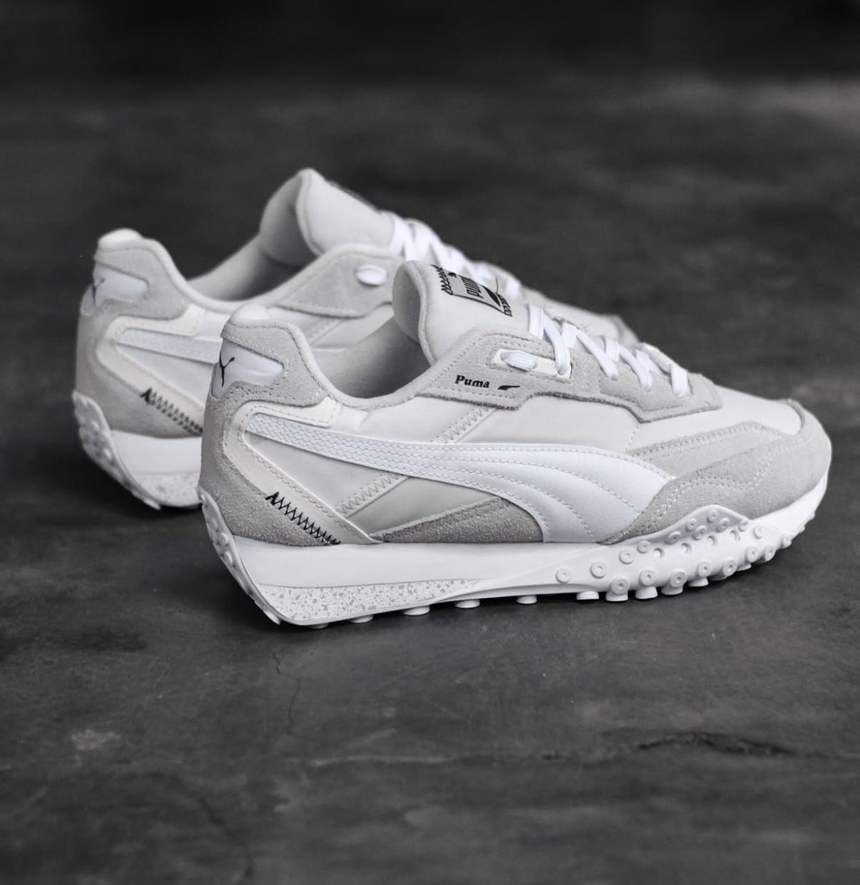 PUMA BLACKTOP WHITE GREY 🖤🖤
