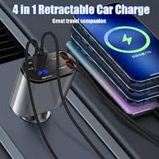 120V Car Retractable Charger – Fast, Compact & Tangle-Free