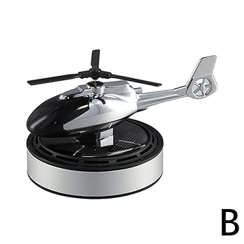 Solar Car Helicopter Air Freshener – Stylish & Functional Dashboard Decor!